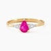 Bague Glykeria Or Jaune Rubis Diamant - Bagues solitaires Femme | Histoire d&rsquo;Or