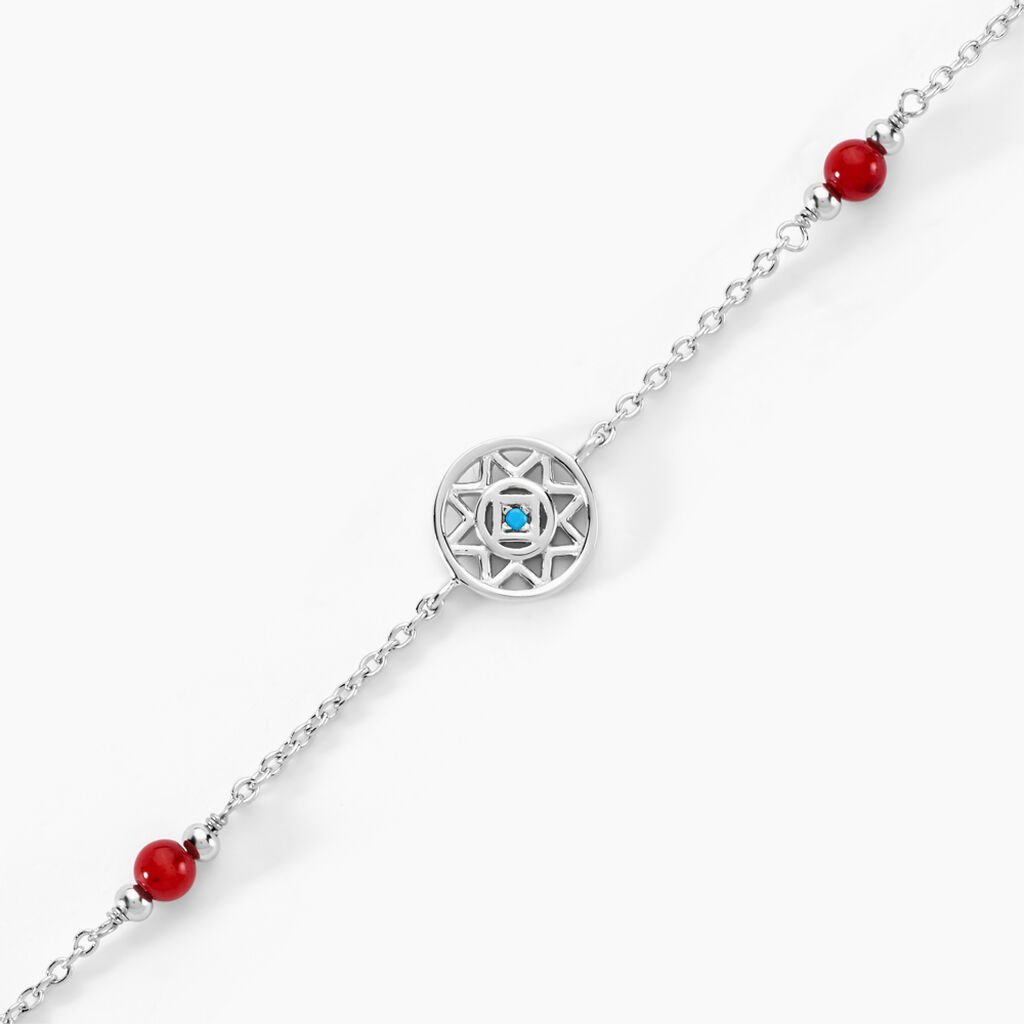 Bracelet Umah Argent Blanc Corail Oxyde De Zirconium - Bracelets Femme | Histoire d&rsquo;Or