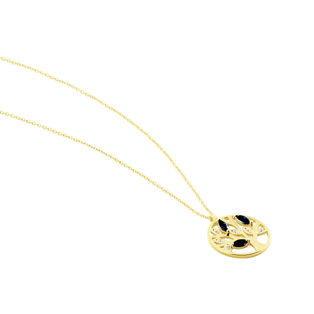 Collier Or Jaune Elsebein Saphirs - Colliers Femme | Histoire d’Or
