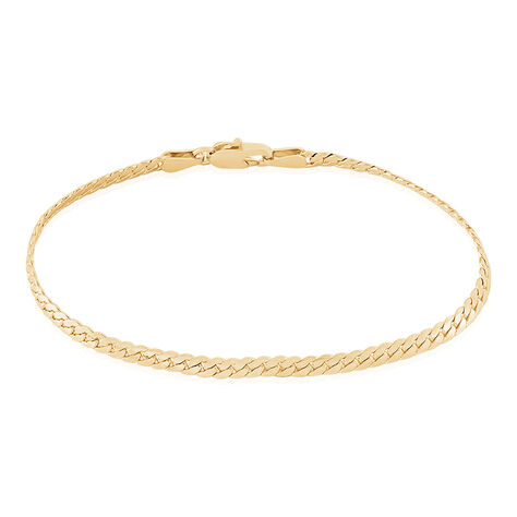 Bracelet Messaline Plaqué Or Jaune - Bracelets chaîne Femme | Histoire d’Or