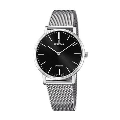 Montre Festina Swiss Made 39 Noir - Montres suisses Homme | Histoire d&rsquo;Or