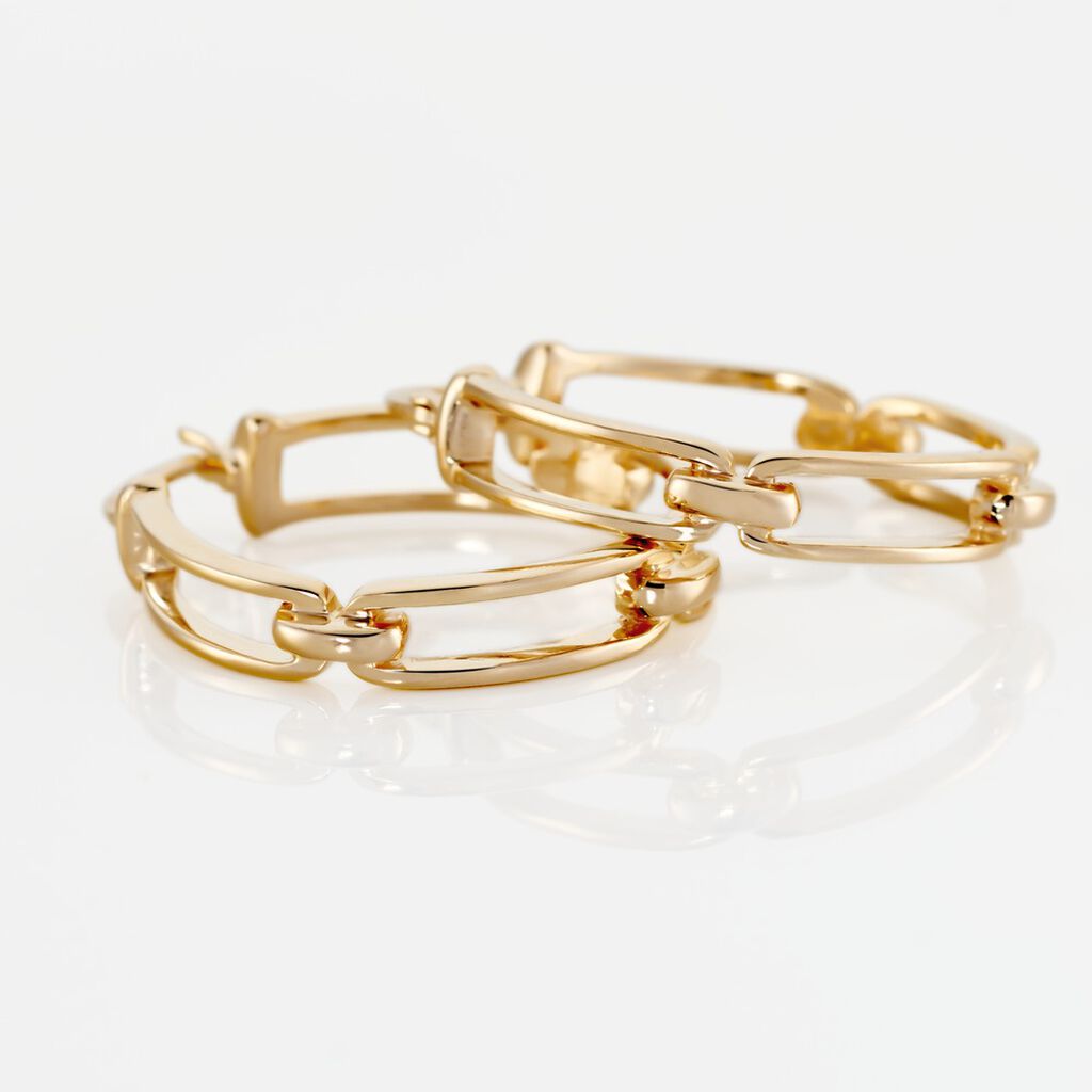 Creoles Plaqué Or Lavrenti - Boucles d'oreilles créoles Femme | Histoire d’Or
