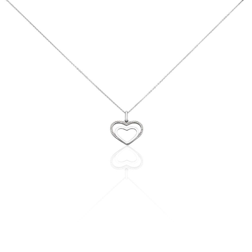 Collier Gasparde Argent Blanc Oxyde De Zirconium - Colliers fantaisie Femme | Histoire d’Or