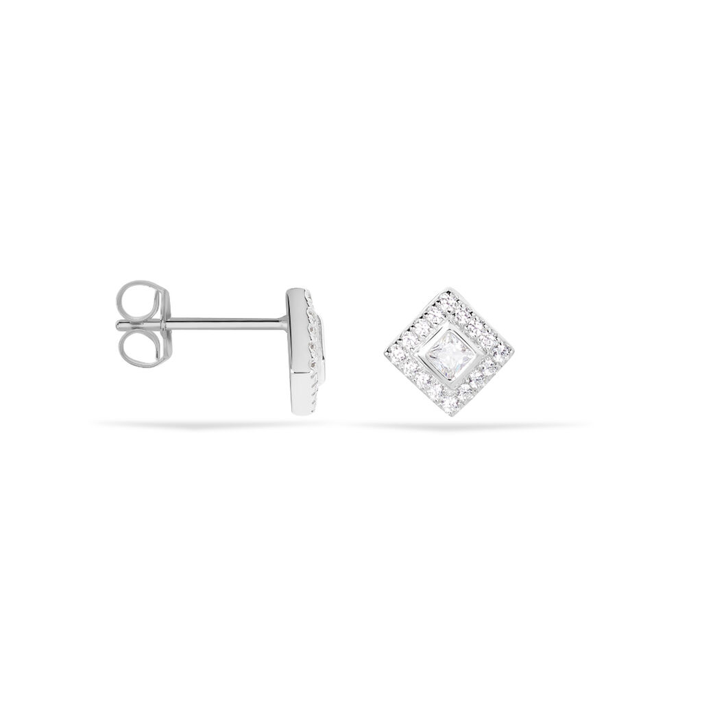 Boucles D'oreilles Pendantes Marie-elsa Argent  Oxyde De Zirconium - Boucles d'oreilles fantaisie Femme | Histoire d’Or