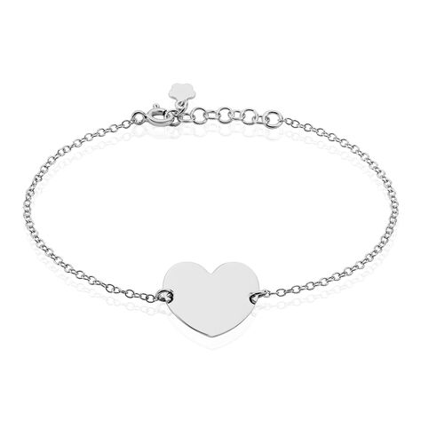 Bracelet Kanitha Argent Blanc - Bracelets Coeur Femme | Histoire d’Or