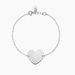 Bracelet Kanitha Argent Blanc - Bracelets Coeur Femme | Histoire d’Or