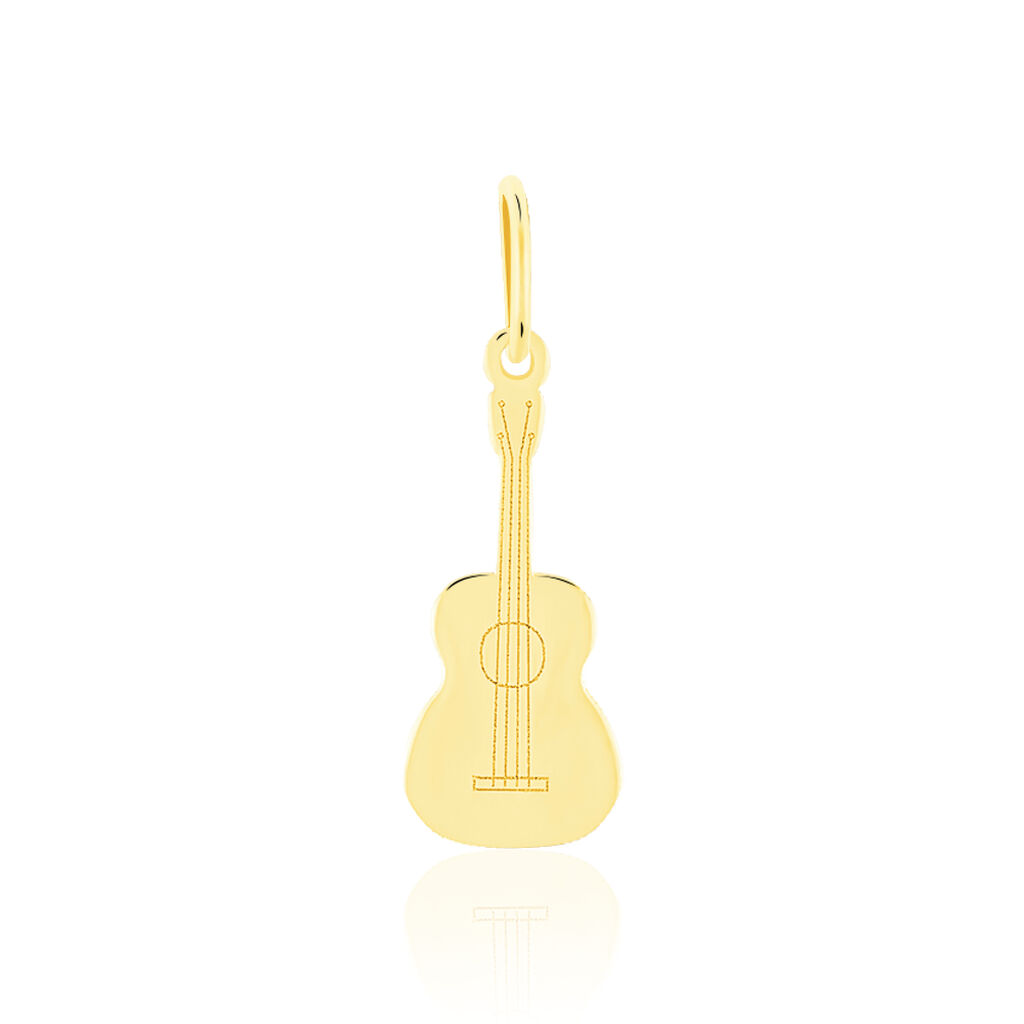 Pendentif Fatema Musique Guitare Or Jaune - Pendentifs Famille | Histoire d’Or