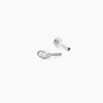 Piercing Oliviana Argent Blanc Oxyde De Zirconium - Piercings d'oreilles Femme | Histoire d&rsquo;Or