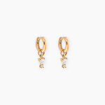 Cr&eacute;oles Natty Plaqu&eacute; Or Jaune Oxyde De Zirconium - Boucles d'oreilles cr&eacute;oles Femme | Histoire d&rsquo;Or