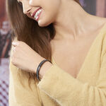 Bracelet Jonc Lola Cera Ceramique Noir Strass Et C&eacute;ramique - Bracelets joncs Femme | Histoire d&rsquo;Or