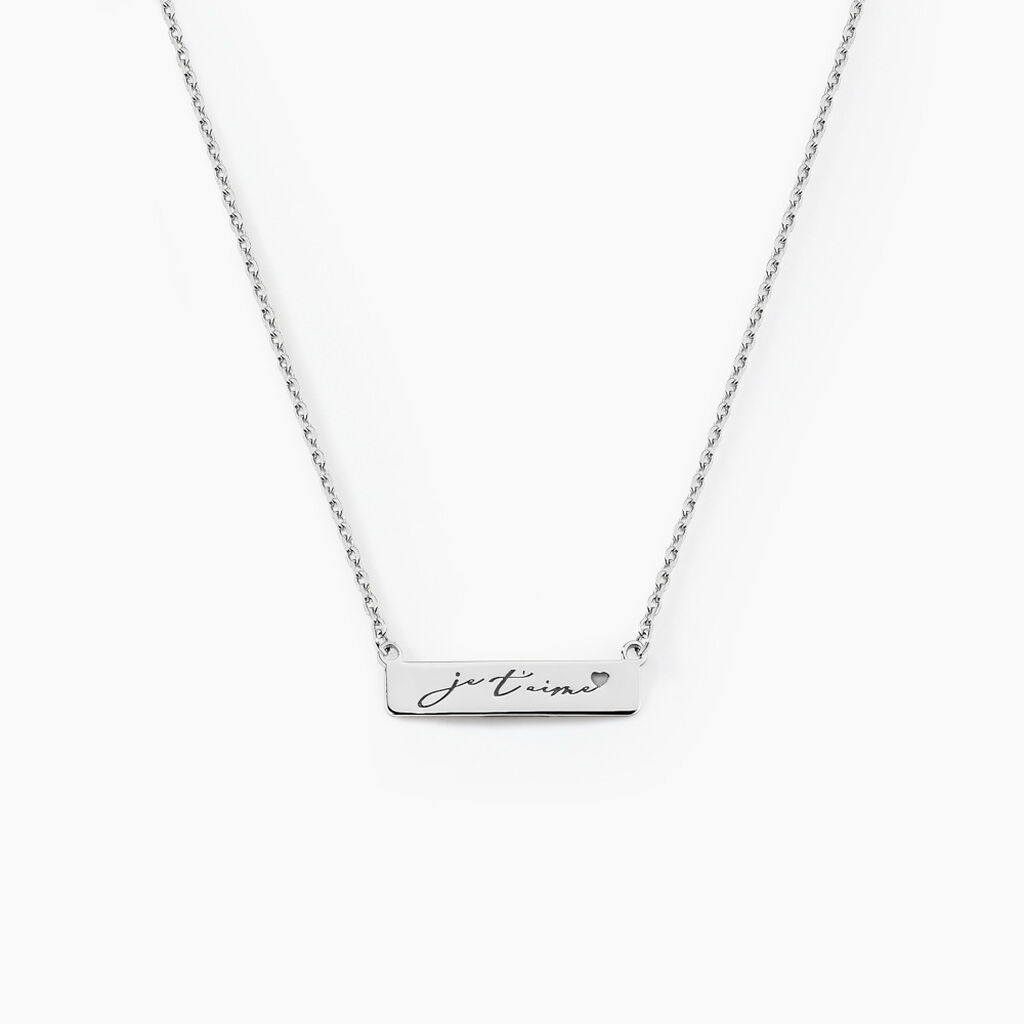Collier Lorayne Argent Blanc - F&ecirc;te des m&egrave;res Femme | Histoire d&rsquo;Or