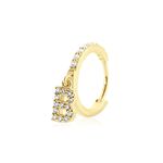 Cr&eacute;ole Unitaire L&eacute;ria Or Jaune Oxydes De Zirconium - Boucles d'oreilles cr&eacute;oles Femme | Histoire d&rsquo;Or