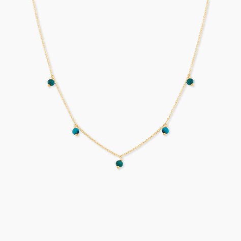 Collier Dionysius Or Jaune Turquoise - F&ecirc;te des m&egrave;res Femme | Histoire d&rsquo;Or