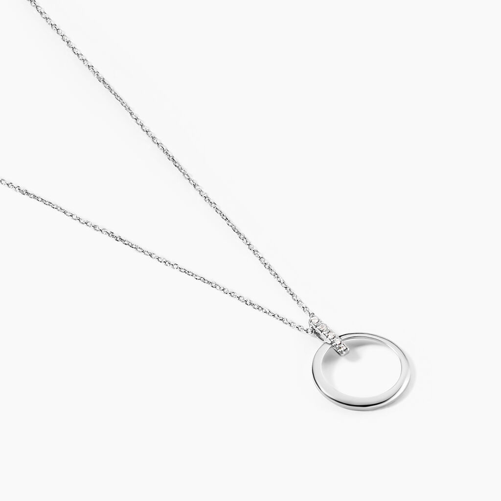 Collier Melissande Or Blanc Diamant - Colliers Femme | Histoire d’Or