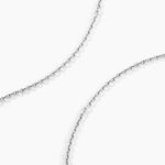 Cha&icirc;ne Claudine Maille For&ccedil;at Argent Blanc - Chaines Unisex | Histoire d&rsquo;Or