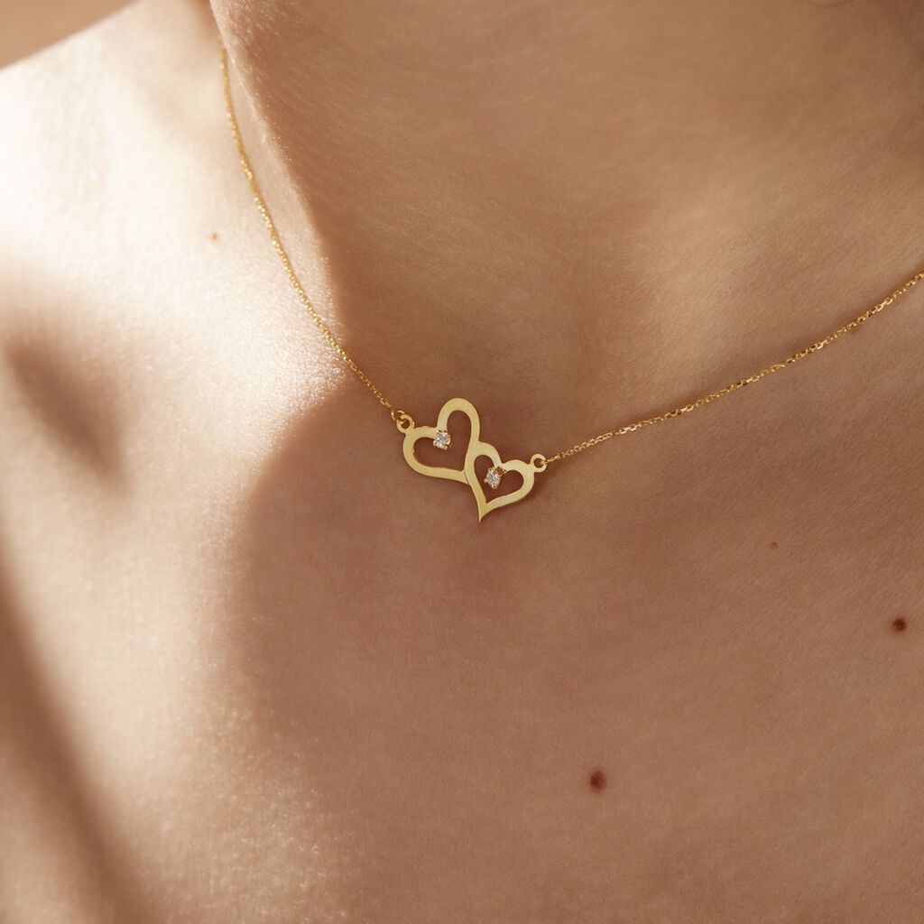 Collier Duleep Or Jaune Oxyde De Zirconium - Colliers Femme | Histoire d’Or
