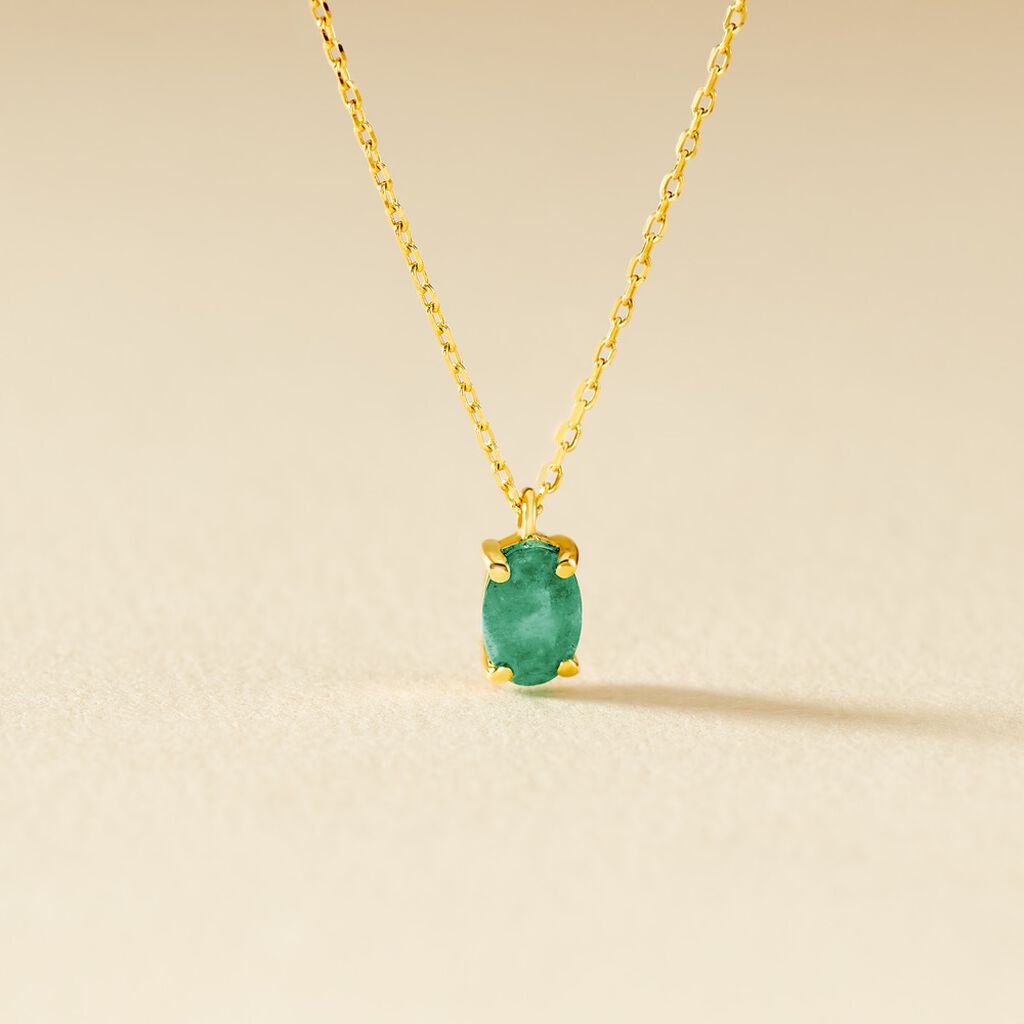 Collier Ovale Or Jaune Emeraude - Colliers Femme | Histoire d&rsquo;Or