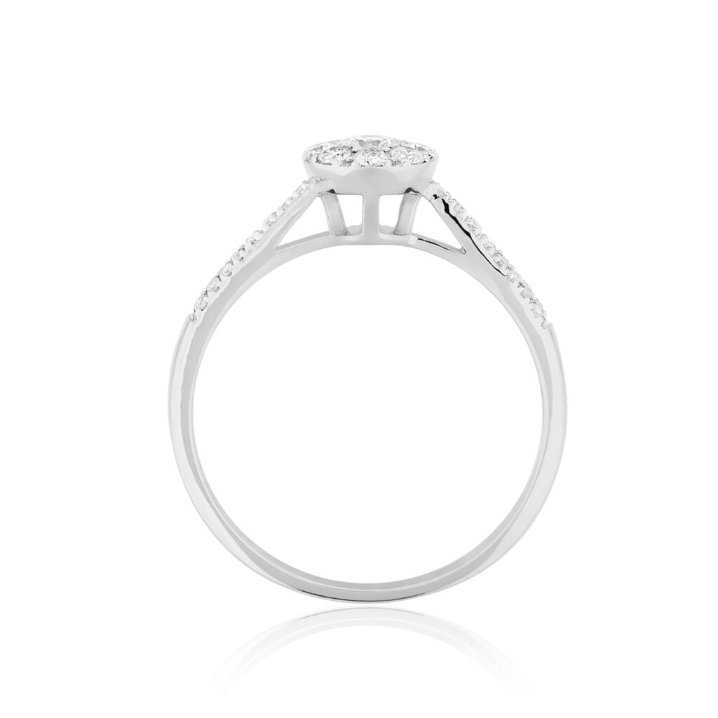 Bague Neptune Or Blanc Diamant - Bagues avec pierre Femme | Histoire d’Or