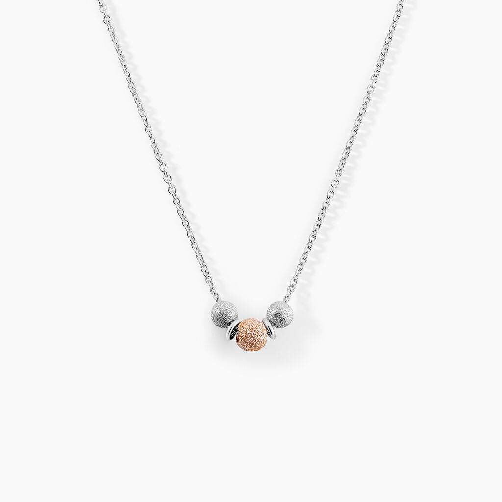 Collier Argent Bicolore Wilmart - Colliers fantaisie Femme | Histoire d&rsquo;Or