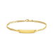 Bracelet Identité Fanelia Maille Marine Or Jaune - Bracelets Communion Enfant | Histoire d’Or