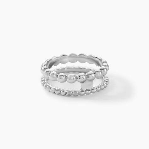 Bague Louisette Argent Blanc - Bagues fantaisie Femme | Histoire d’Or