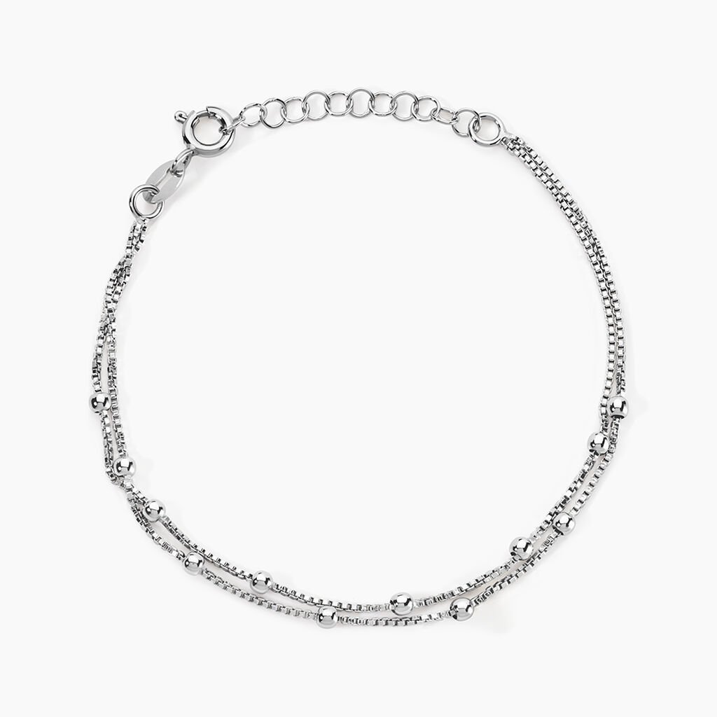 Bracelet Tounes Argent Blanc - Bijoux sans pierre Femme | Histoire d&rsquo;Or