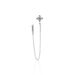 Bijou D'oreille Unitaire Argent Blanc Gosse Oxydes De Zirconium - Boucles d'Oreilles Etoile Femme | Histoire d’Or