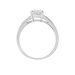 Bague Solitaire Tatjana Or Blanc Oxyde De Zirconium