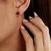Boucles D'oreilles Puces Brunhild Argent Blanc Ambre - Boucles d'oreilles fantaisie Femme | Histoire d’Or