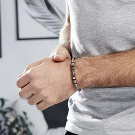 Bracelet Jourdan Chatel Acier Blanc - Bracelets Homme | Histoire d’Or