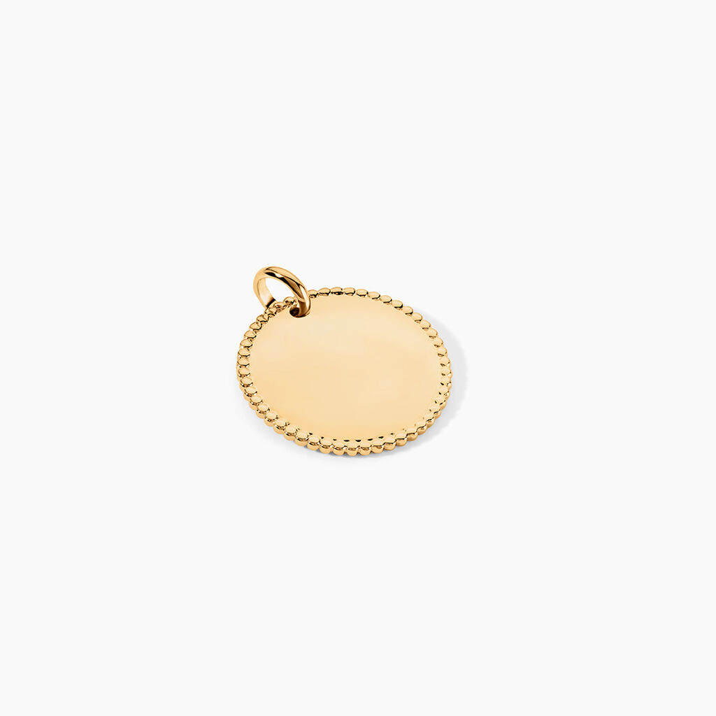 Pendentif Lulu Plaque Or Dor&eacute; - Pendentifs Naissance Femme | Histoire d&rsquo;Or
