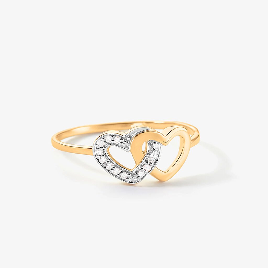 Bague Wydad Or Jaune Diamant - Bagues avec pierre Femme | Histoire d&rsquo;Or