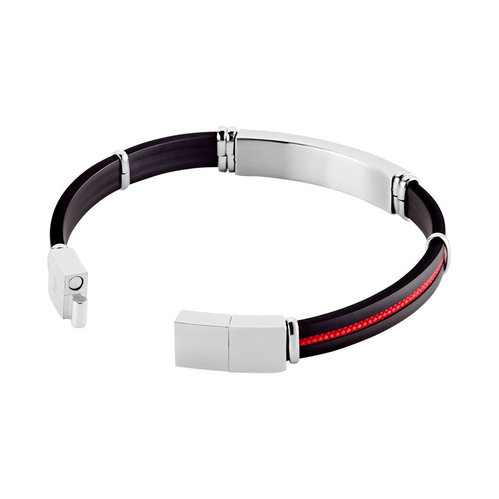 Bracelet Jourdan Magnus Caoutchouc Bleu - Bracelets cordon Homme | Histoire d’Or