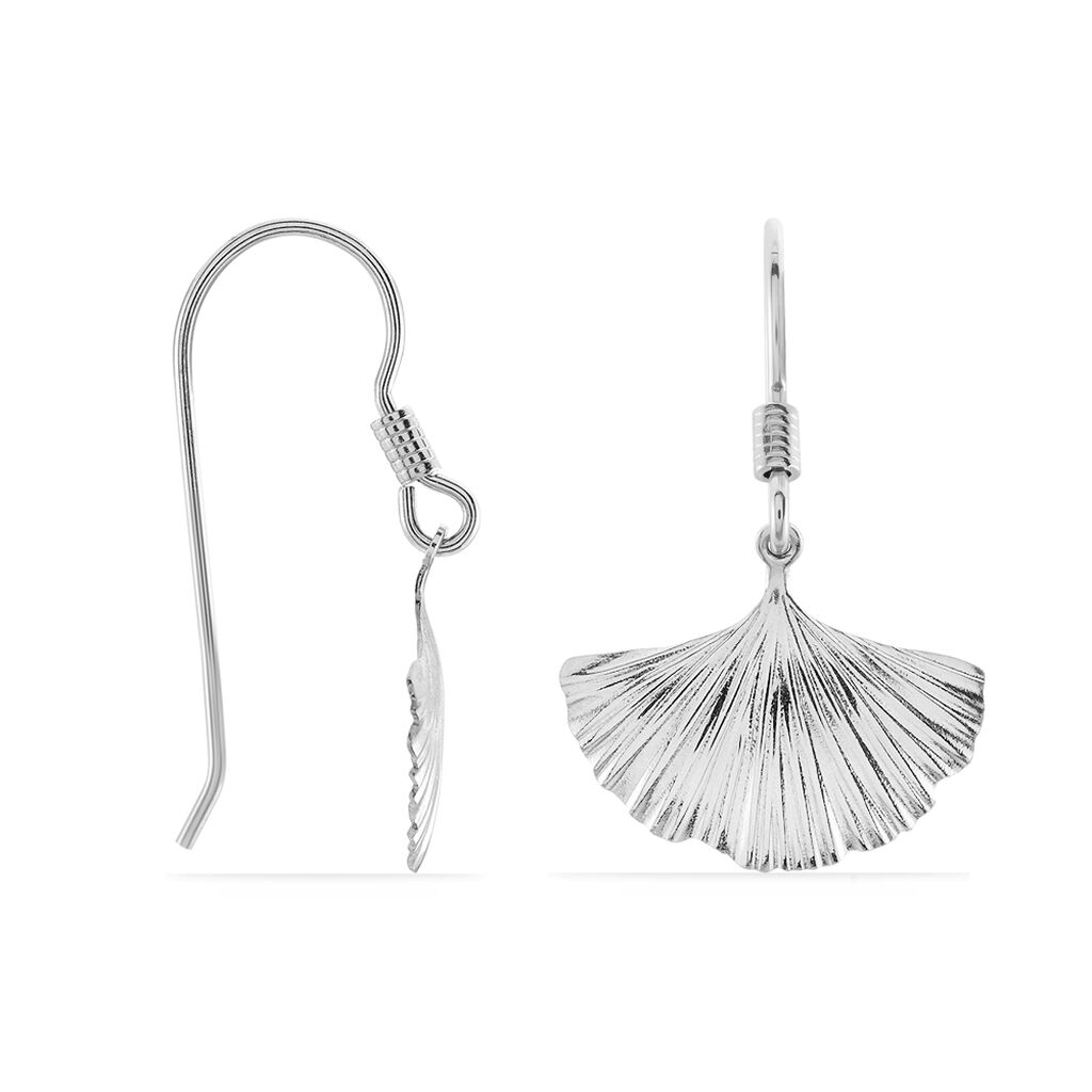 Boucles D'oreilles Pendantes Sahana Argent Blanc - Boucles d'oreilles fantaisie Femme | Histoire d’Or
