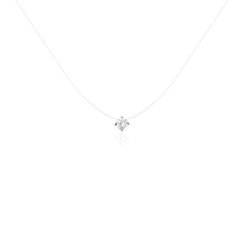 Collier Nylon Argent Blanc Oxyde - Colliers fantaisie Femme | Histoire d’Or