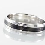 Alliance Camille Ruban Plat Or Blanc - Alliances Unisex | Histoire d&rsquo;Or