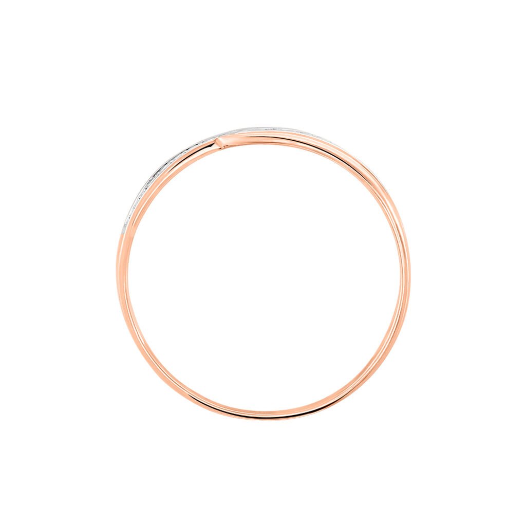 Bague Solena Or Rose Diamant - Bagues solitaires Femme | Histoire d&rsquo;Or