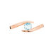 Bague Tiphaine Or Rose Topaze - Bagues solitaires Femme | Histoire d’Or