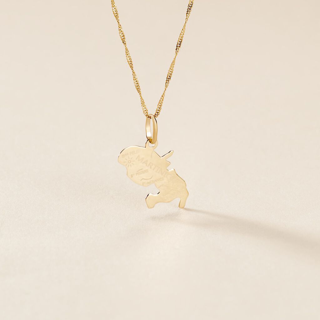 Pendentif Gaietana Martinique Or Jaune - Pendentifs Famille | Histoire d&rsquo;Or
