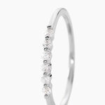 Bague Jaquelyn Argent Blanc Oxyde De Zirconium - Bagues avec pierre Femme | Histoire d&rsquo;Or