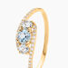 Bague Chloe Or Jaune Topaze Et Oxyde De Zirconium - Bagues solitaires Femme | Histoire d’Or