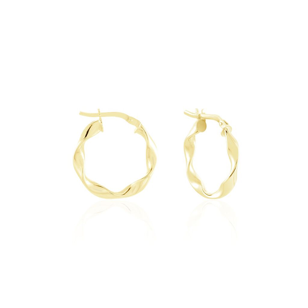 Créoles Falbala Or Jaune