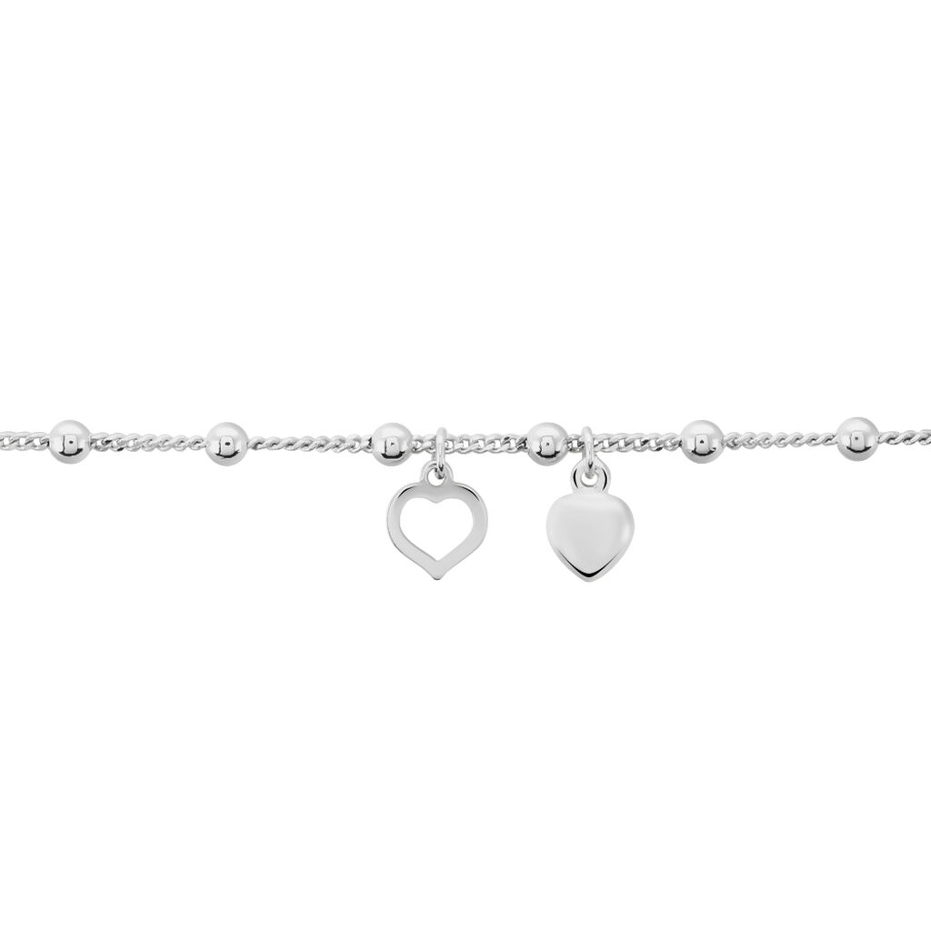 Chaîne De Cheville Minia Argent Blanc - Chaînes de cheville Femme | Histoire d’Or