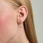 Boucles D'Oreilles Pendantes Monika Argent Dor&eacute; A L'Or 750/1000 - Boucles d'oreilles pendantes Femme | Histoire d&rsquo;Or