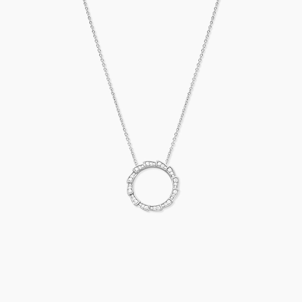 Collier Nevada Argent Blanc Oxyde De Zirconium - Colliers fantaisie Femme | Histoire d’Or