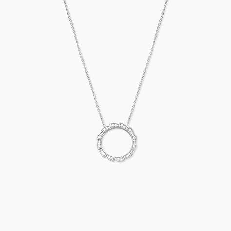Collier Nevada Argent Blanc Oxyde De Zirconium - Colliers fantaisie Femme | Histoire d’Or