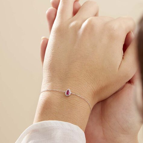 Bracelet Juliettina Or Blanc Rubis Et Diamant - Bracelets Femme | Histoire d’Or