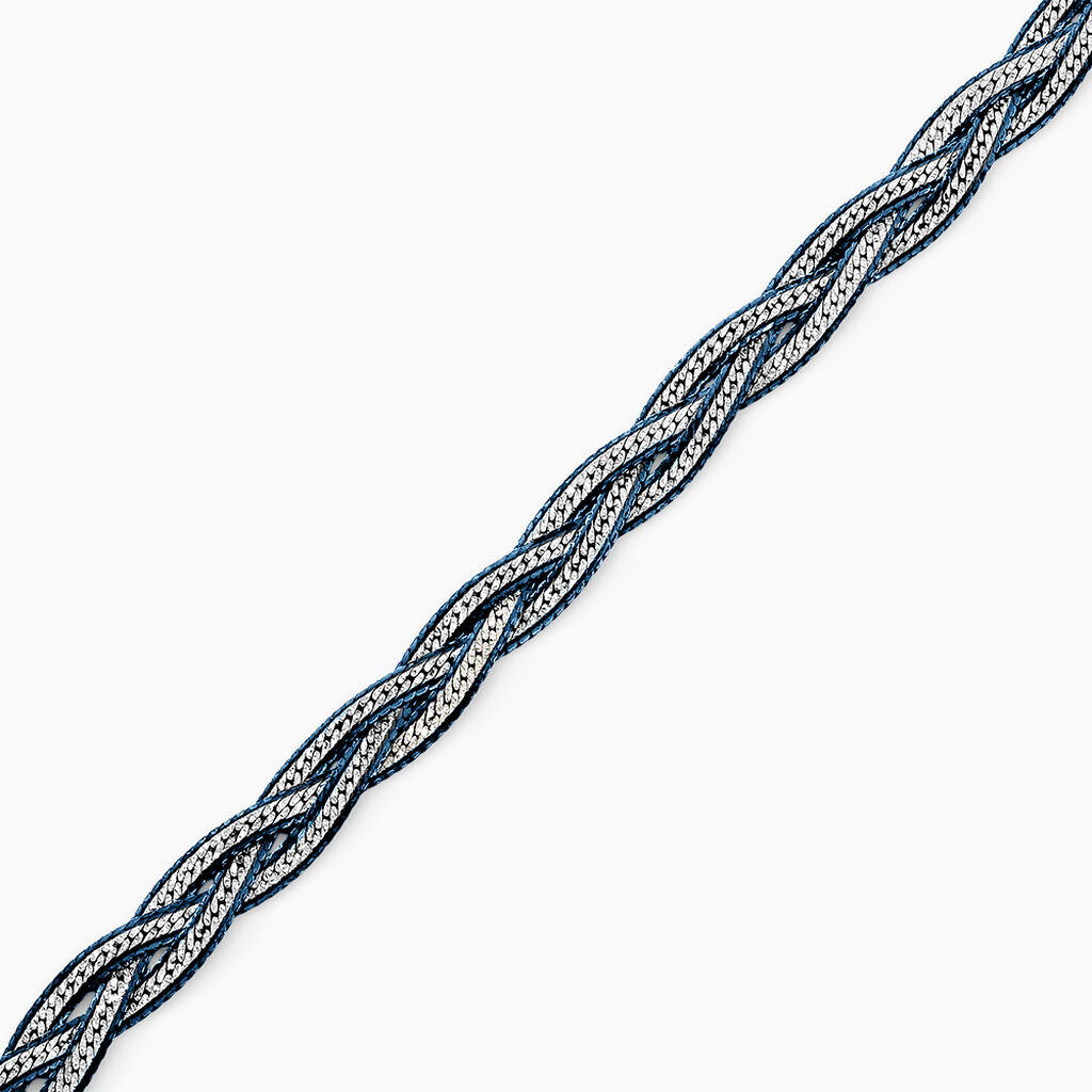 Bracelet Elae Argent Bicolore - Bracelets chaîne Femme | Histoire d’Or