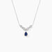 Collier Sissi Or Blanc Saphir Diamant - Colliers Femme | Histoire d’Or