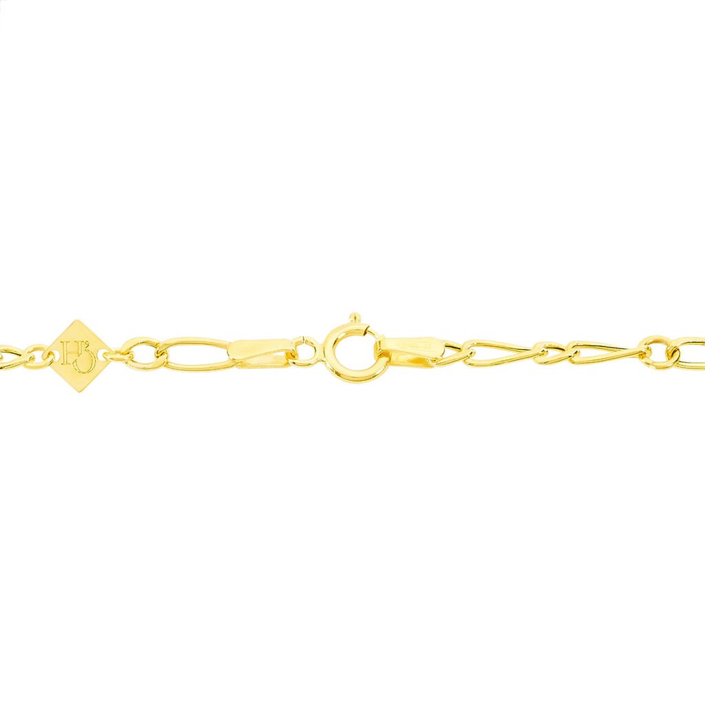 Bracelet Esma Maille Alternee 1/3 Or Jaune - Bracelets Communion Enfant | Histoire d&rsquo;Or